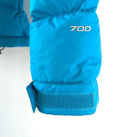 THE NORTH FACE | Nuptse 700 Goose Down Blue Teal Aqua Puffer Jacket Size small - Picture 4 of 16